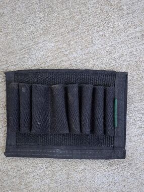 Cabela's Black Elastic Cartridge Bandoleer with Green Logo